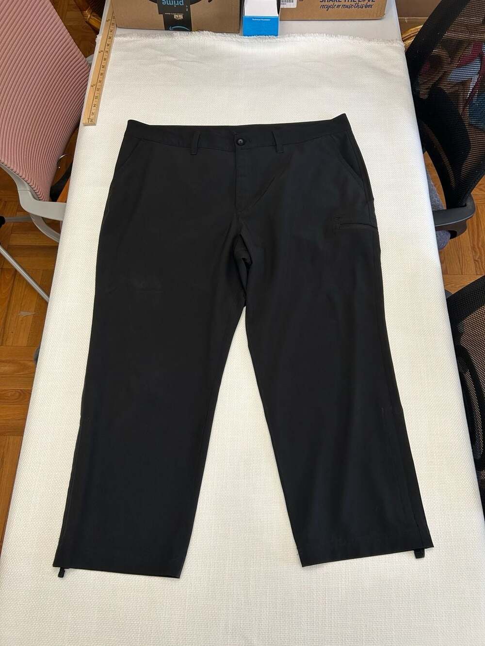 Eddie Bauer Travex Women's Ripstop Performance Capri Pants, Size 16, Black